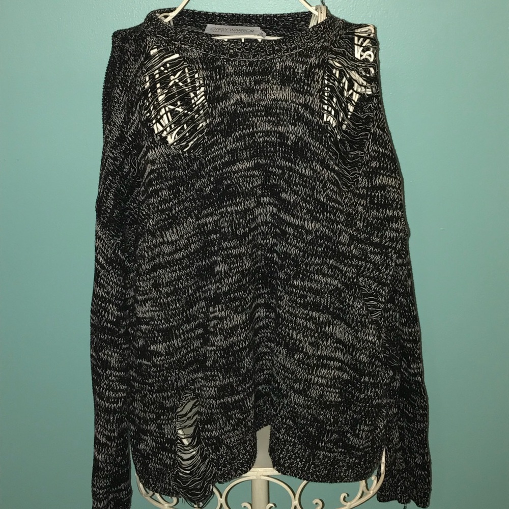 Knitted Ripped Sweater